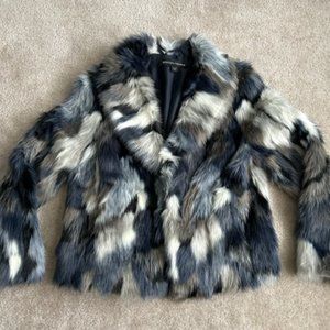 Boston Proper Faux Fur Jacket
